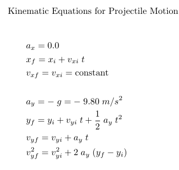 Module 4.1 Projectile Motion